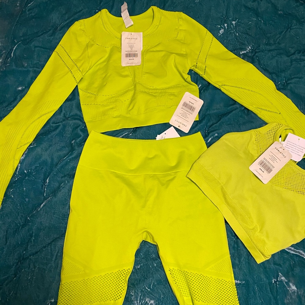 FABLETICS 3 piece workout set